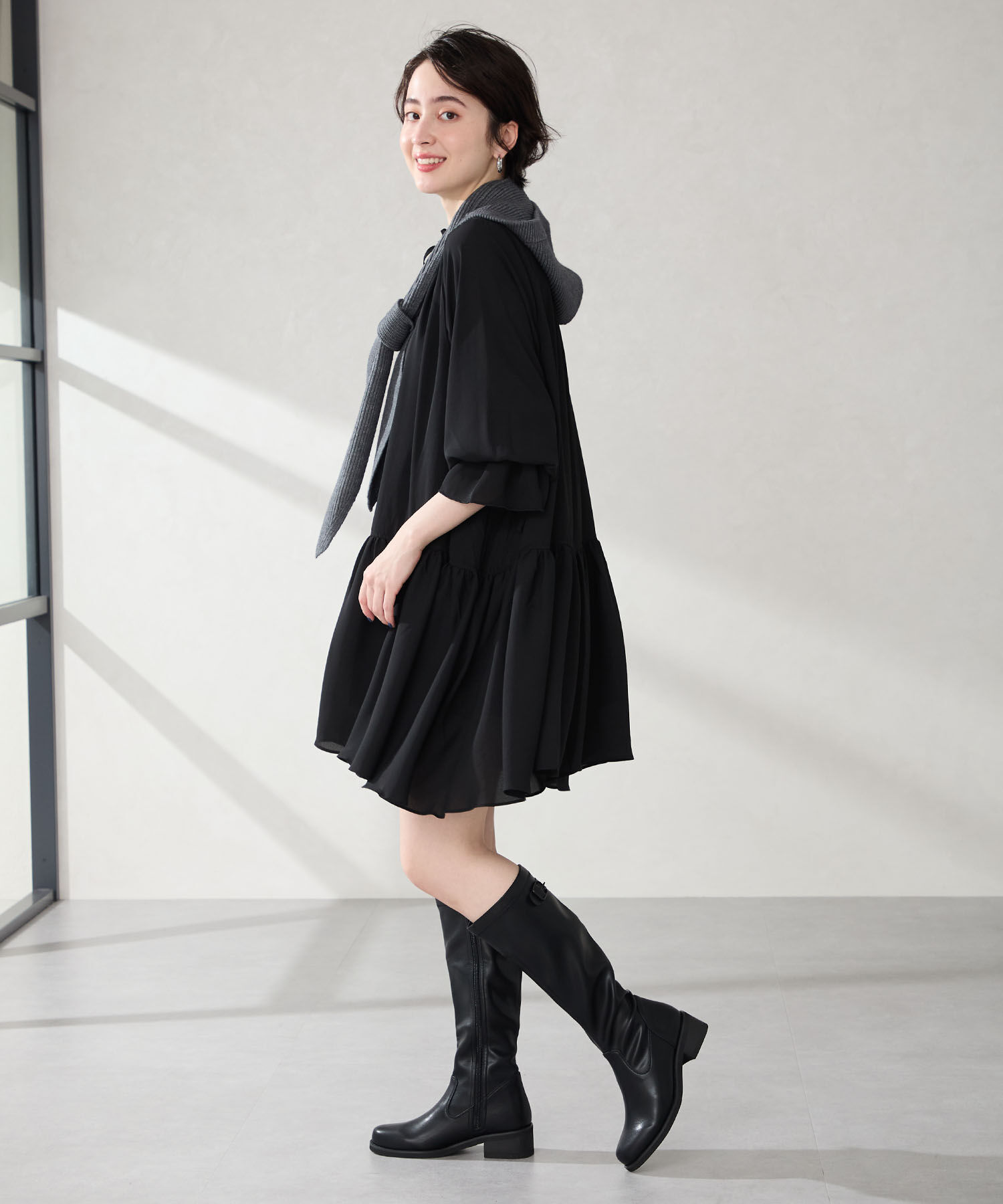 ORiental TRaffic「●2025秋冬新作●ピタ心地 ストレッチ ロングブーツ /51502」|ロングブーツ|