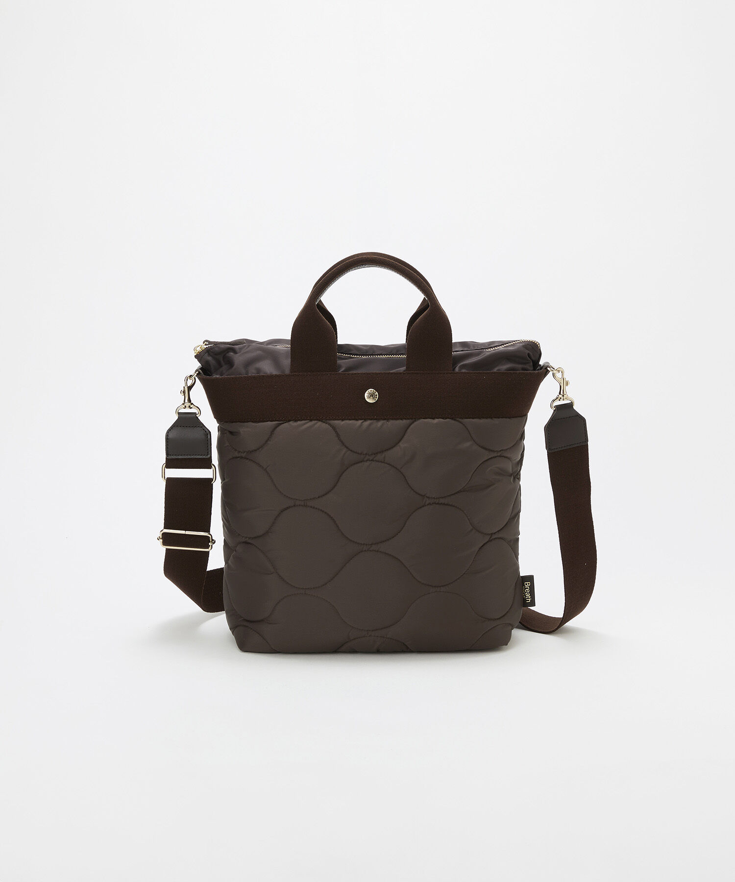 TOPKAPI BREATH「【Breath TOPKAPI】RIPPLE リプル キルティング ショルダー付き 縦型 トートバッグ / 撥水 / 軽量」|トートバッグ|