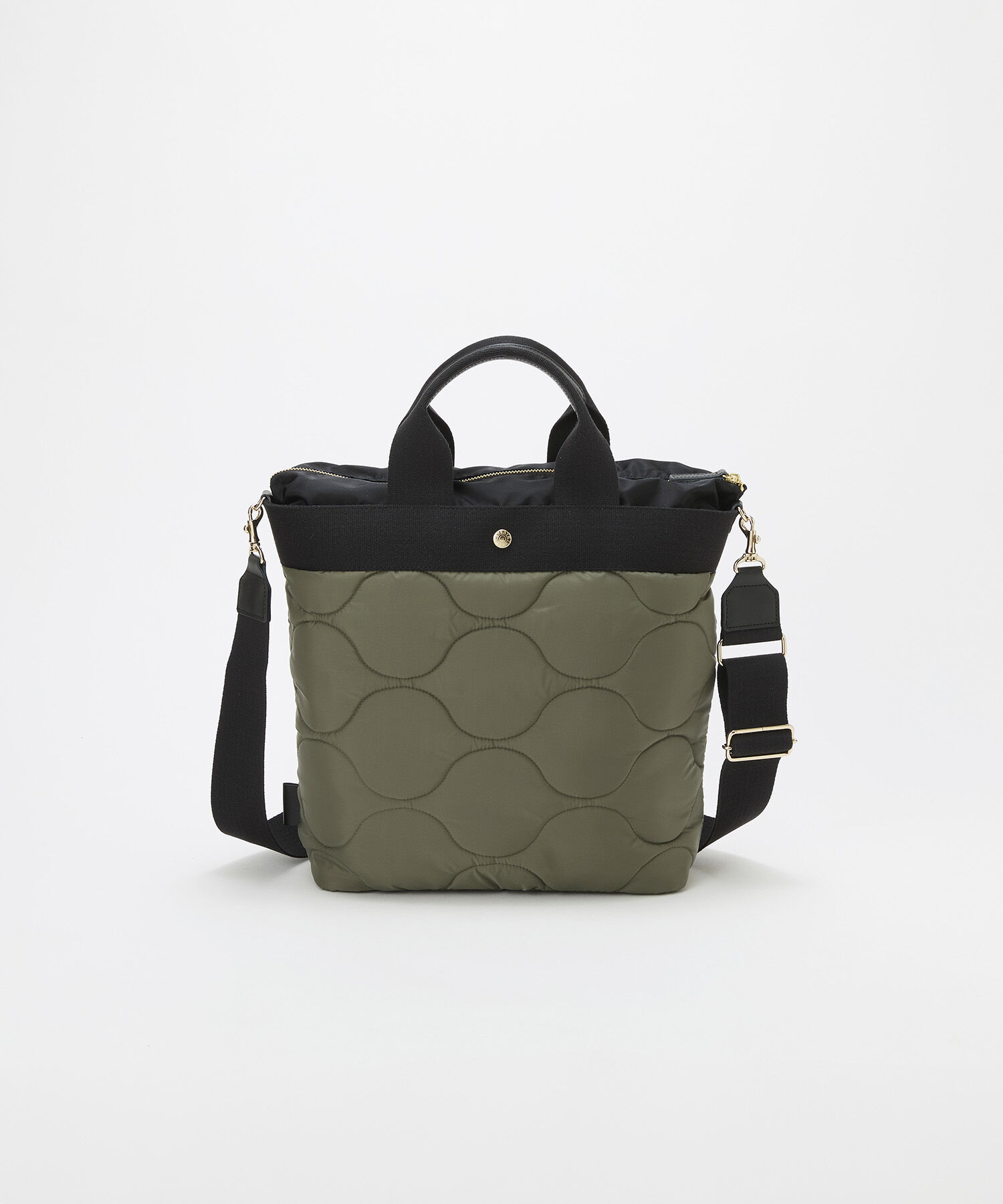 TOPKAPI BREATH「【Breath TOPKAPI】RIPPLE リプル キルティング ショルダー付き 縦型 トートバッグ / 撥水 / 軽量」|トートバッグ|