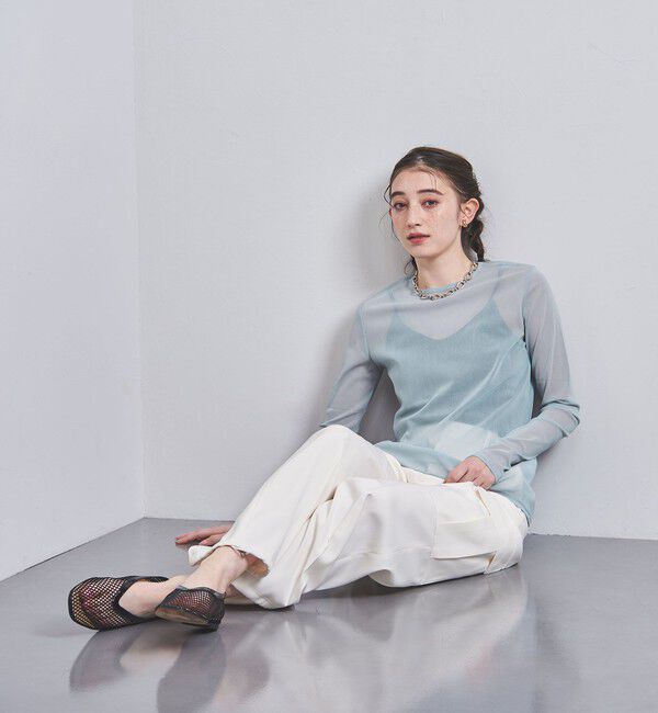 UNITED ARROWS「チュール ジャージー カットソー」|Tシャツ・カットソー|