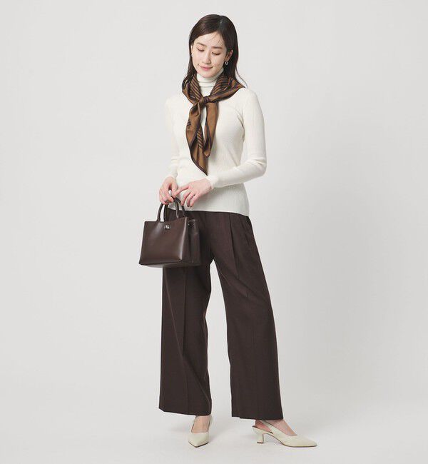 UNITED ARROWS「シルクリブ タートルネック ニット」|ニット・セーター|