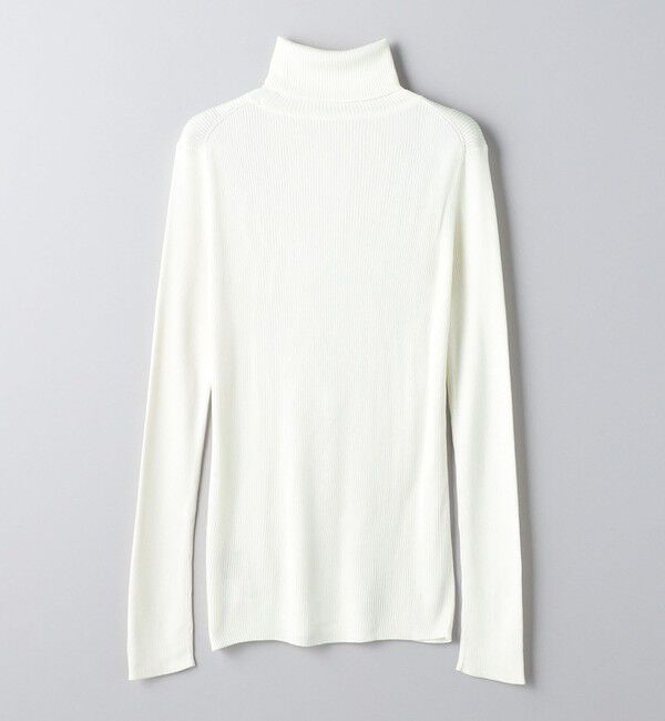 UNITED ARROWS「シルクリブ タートルネック ニット」|ニット・セーター|
