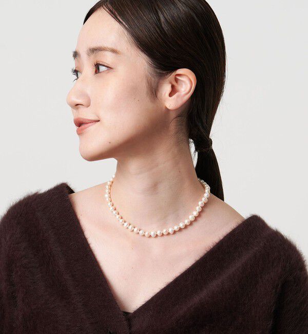 UNITED ARROWS「淡水パール ノット ネックレス」|ネックレス|