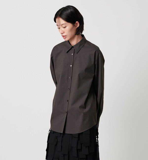 AEWEN MATOPH「＜AEWEN MATOPH＞サテンポイントシャツ ‐ ウォッシャブル ‐」|シャツ・ブラウス|
