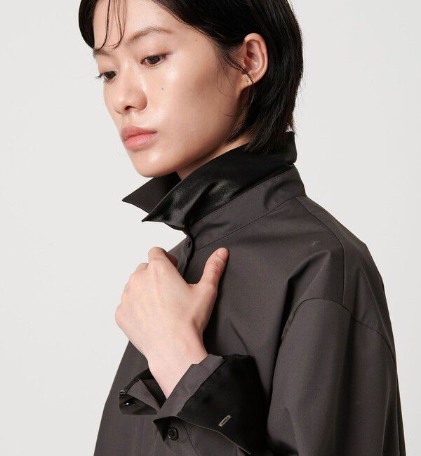 AEWEN MATOPH「＜AEWEN MATOPH＞サテンポイントシャツ ‐ ウォッシャブル ‐」|シャツ・ブラウス|