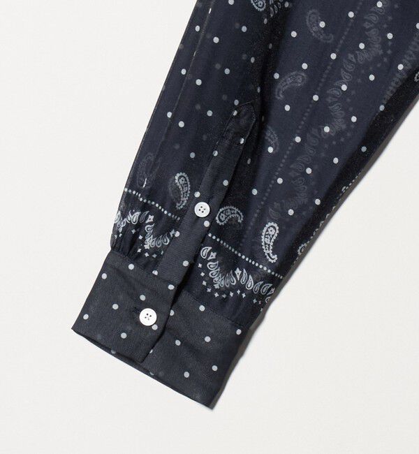 UNITED ARROWS「オーガンジー プリント シャツ ‐ウォッシャブル‐」|シャツ・ブラウス|