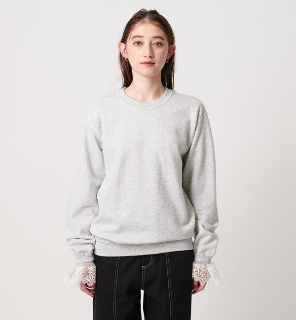 UNITED ARROWS「【別注】＜dahl&rsquo;ia＞レーススカーフ スウェット」|スウェット・ジャージ|