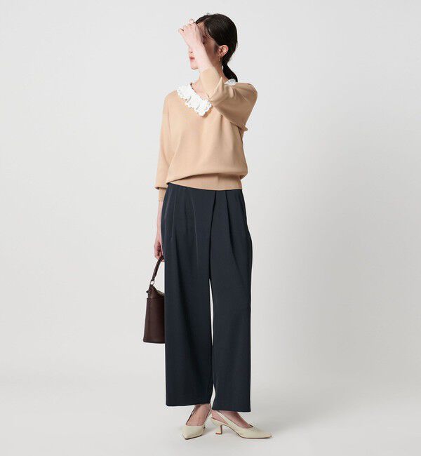 UNITED ARROWS「ドレープ ラップ  パンツ ウォッシャブル」|チノ|