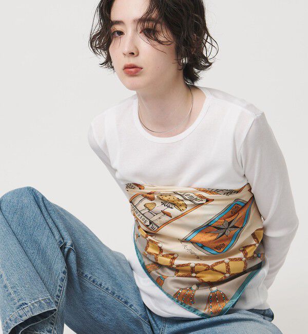 UNITED ARROWS「＜manipuri＞SILK 88&times;88 スカーフ 25FW」|マフラー|