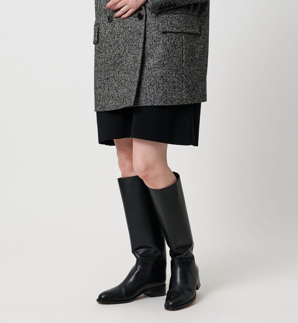 UNITED ARROWS「バックジップ ロングブーツ」|ロングブーツ|