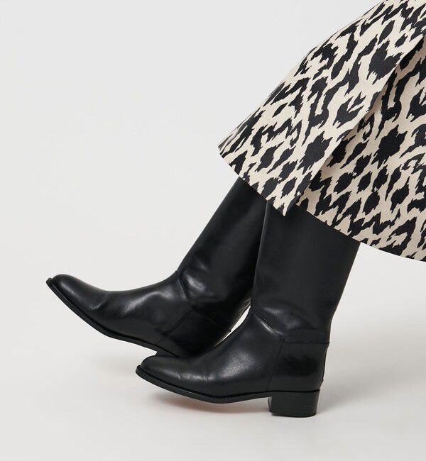 UNITED ARROWS「バックジップ ロングブーツ」|ロングブーツ|