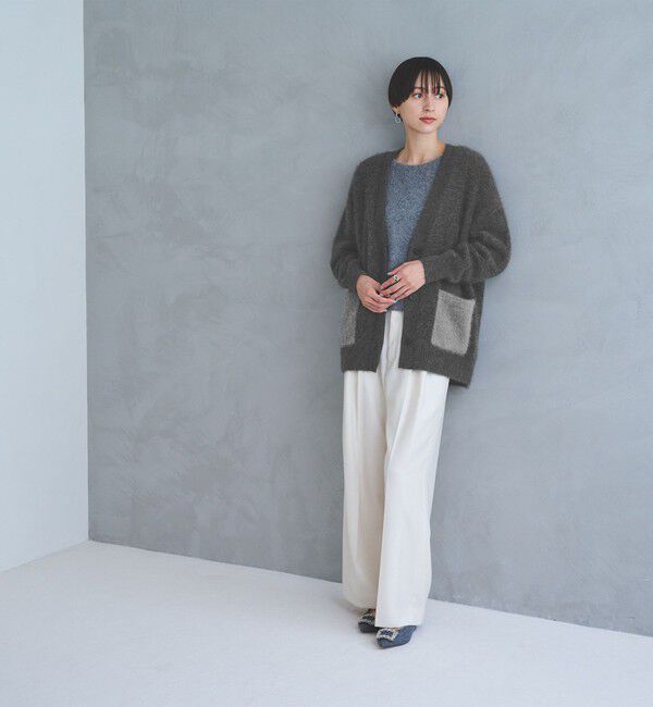 UNITED ARROWS「フォックスカシミヤ スパンコール ミドル カーディガン」|カーディガン|