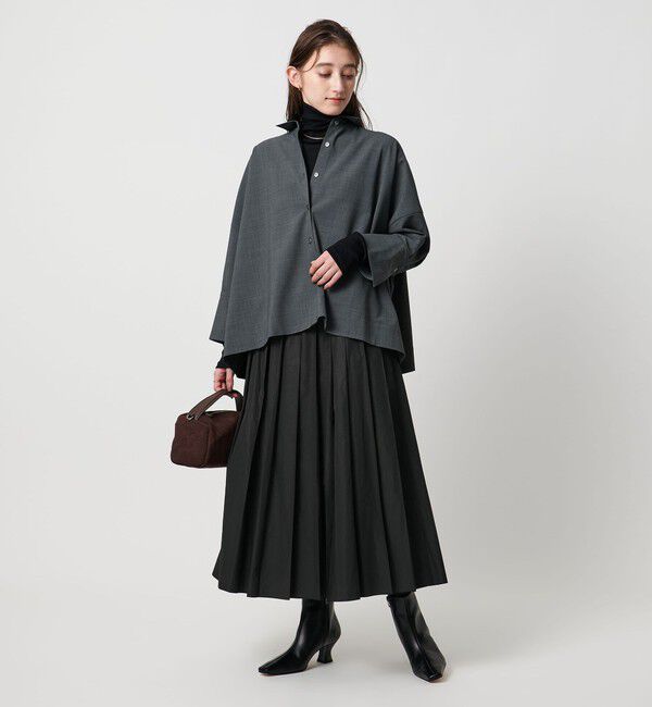 UNITED ARROWS「タフタ プリーツ ラメ スカート」|スカート|