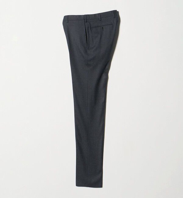 UNITED ARROWS「ライトサキソニー テーパード ノープリーツ スラックス ヨコストレッチ」|スラックス|