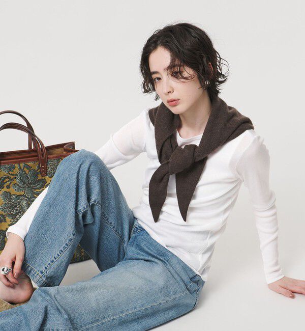 UNITED ARROWS「コットン テレコ クルーネック カットソー」|Tシャツ・カットソー|WHITE