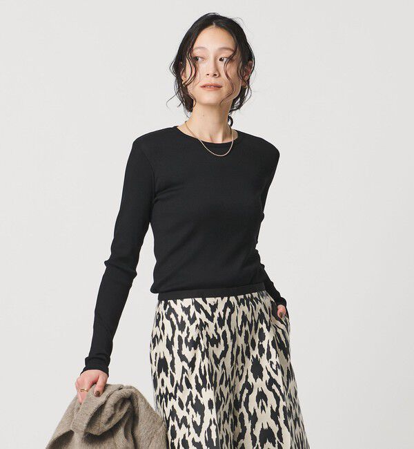 UNITED ARROWS「コットン テレコ クルーネック カットソー」|Tシャツ・カットソー|