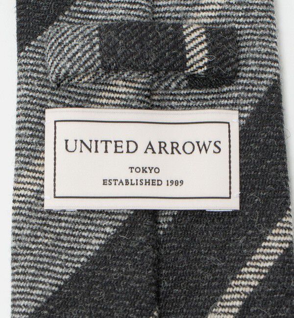 UNITED ARROWS「グレー ワイドストライプ ネクタイ」|ネクタイ・蝶ネクタイ|