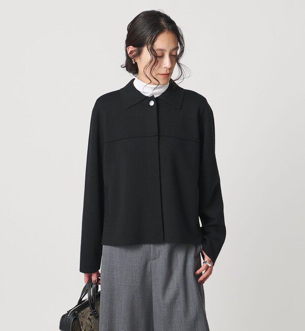 UNITED ARROWS「ミラノリブ ニット ジャケット」|カーディガン|