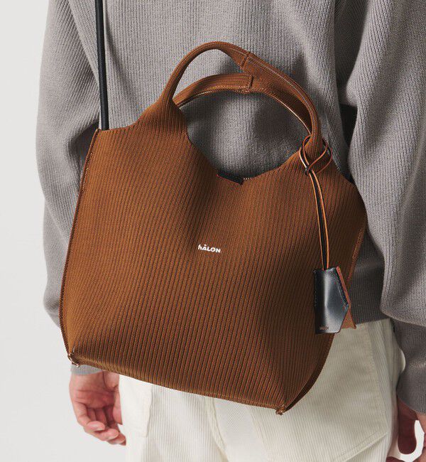 UNITED ARROWS「＜hALON＞ストライプ ニット トートバッグM」|その他|