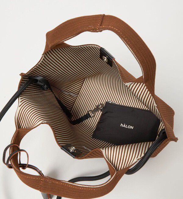 UNITED ARROWS「＜hALON＞ストライプ ニット トートバッグM」|その他|