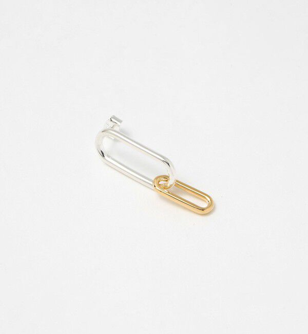 UNITED ARROWS「＜PHILIPPE AUDIBERT＞OVAL コンビカラー ピアス」|ピアス|