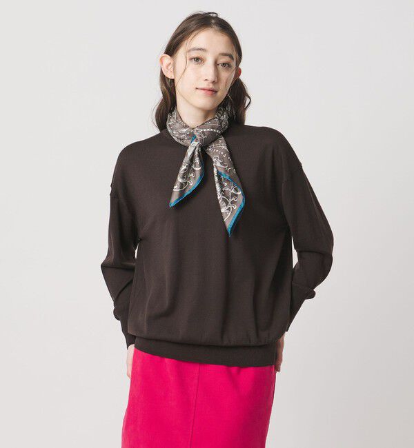 UNITED ARROWS「18G ウール クルーネック ニット ‐ウォッシャブル‐」|ニット・セーター|DK.BROWN