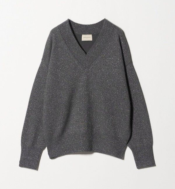 UNITED ARROWS「フォックス ウール ラメ Vネック ニット」|ニット・セーター|