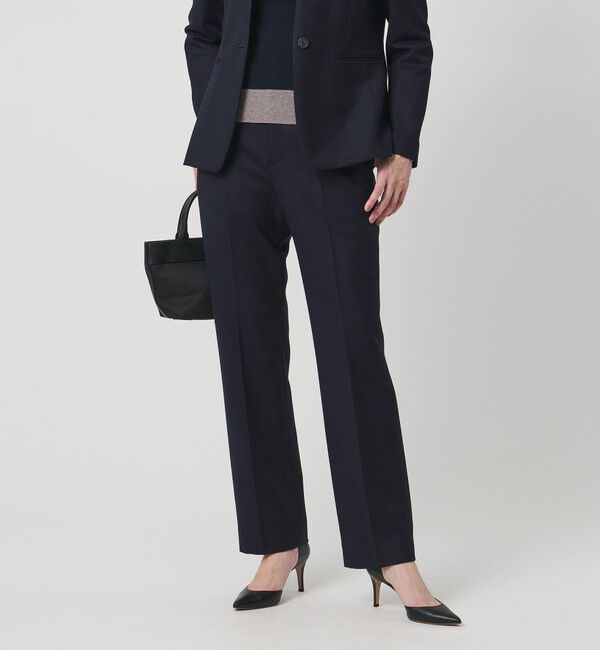 UNITED ARROWS「クラス ツイード ストレート パンツ」|チノ|NAVY