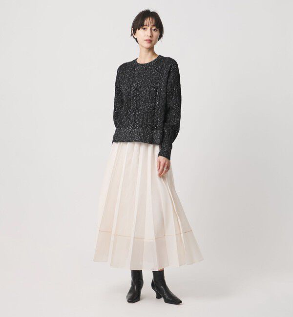 UNITED ARROWS「ミックス カラー ケーブル プルオーバー ニット」|ニット・セーター|