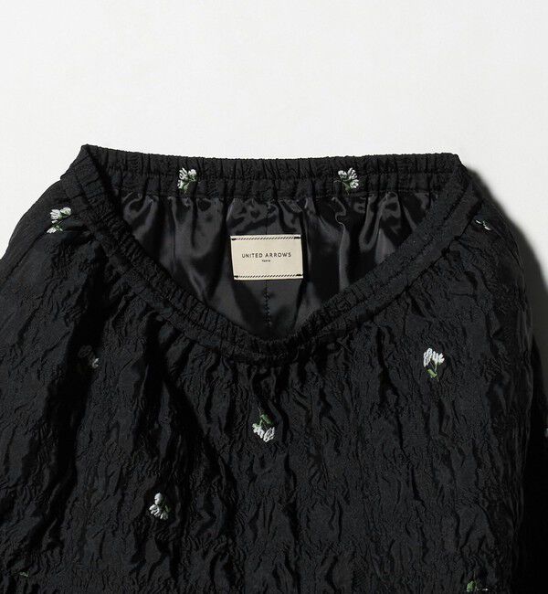 UNITED ARROWS「スクエア フラワー ジャガード スカート」|フレア|