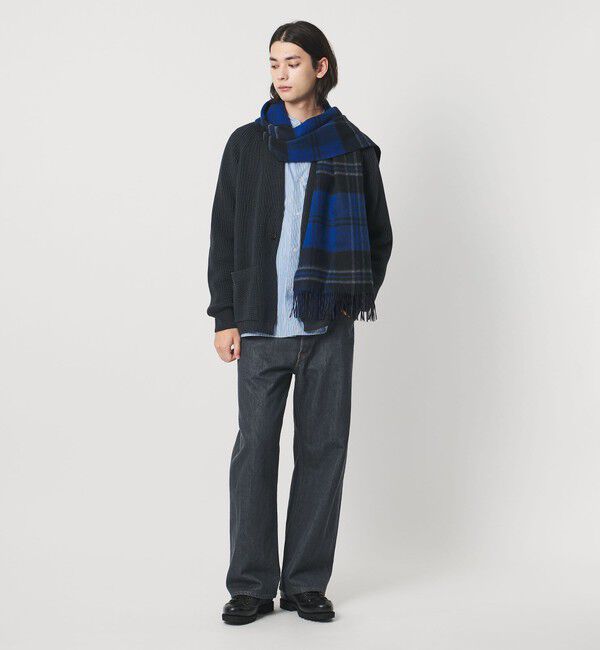 UNITED ARROWS「カシミヤ リバーシブル チェックマフラー」|マフラー|