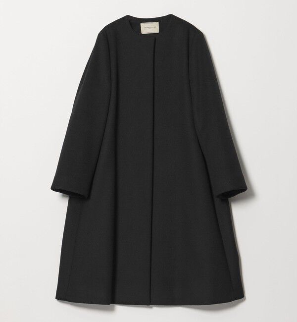 UNITED ARROWS「Aライン ミドルコート」|ノーカラーコート|