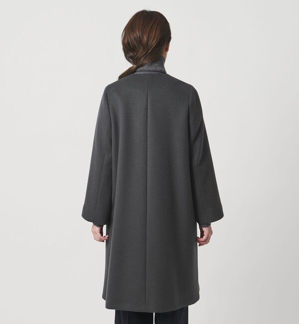 UNITED ARROWS「Aライン ミドルコート」|ノーカラーコート|