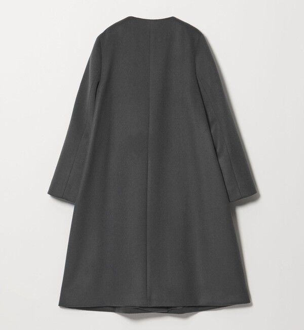 UNITED ARROWS「Aライン ミドルコート」|ノーカラーコート|
