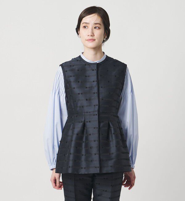 UNITED ARROWS「リボン カットジャガード ベスト」|ベスト・ジレ|