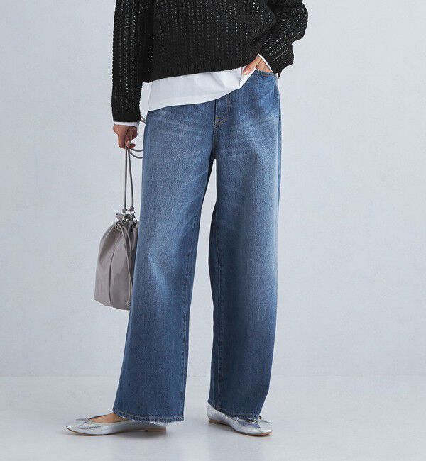 UNITED ARROWS green label relaxing「［size SHORT/TALLあり］ワイド デニム パンツ」|デニム|