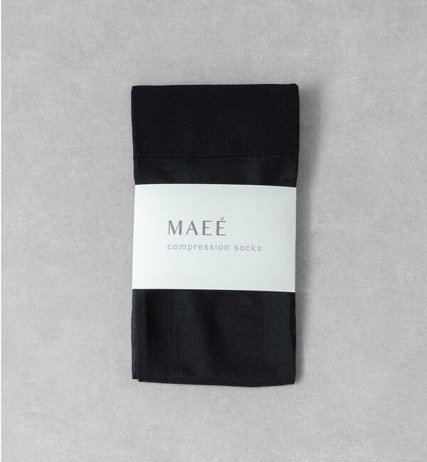 UNITED ARROWS green label relaxing「＜MAEE＞コンプレッション ソックス（シアー）/ 着圧ソックス / 靴下」|ソックス|BLACK