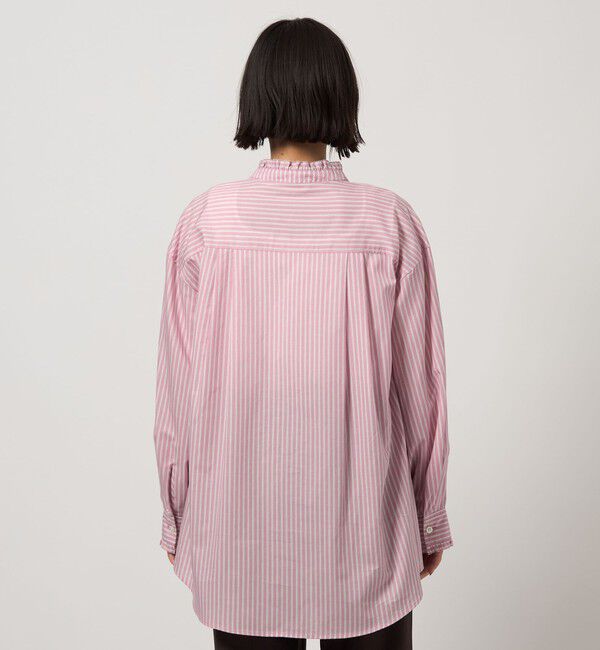 UNITED ARROWS green label relaxing「［size SHORTあり］フリルネック ブラウス」|シャツ・ブラウス|