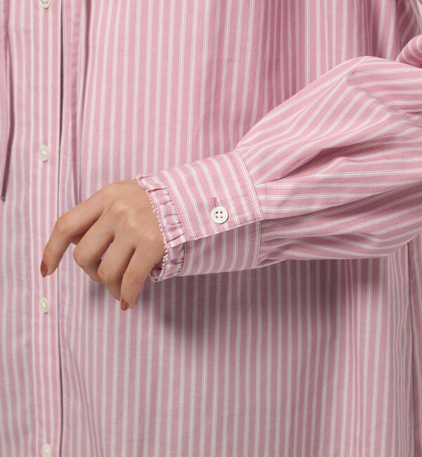 UNITED ARROWS green label relaxing「［size SHORTあり］フリルネック ブラウス」|シャツ・ブラウス|