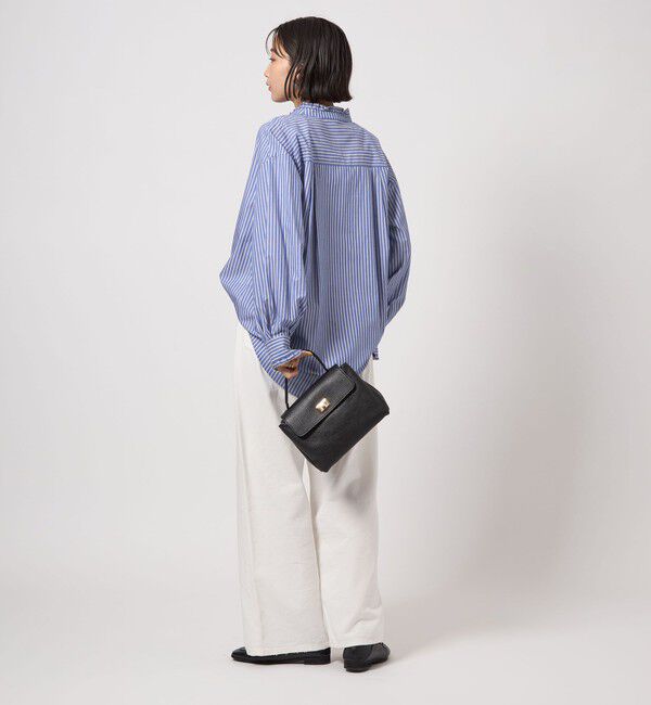 UNITED ARROWS green label relaxing「［size SHORTあり］フリルネック ブラウス」|シャツ・ブラウス|