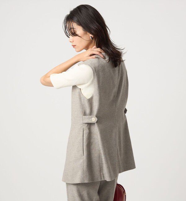 UNITED ARROWS green label relaxing「メランジツイル ジレ -ウォッシャブル-」|ベスト・ジレ|