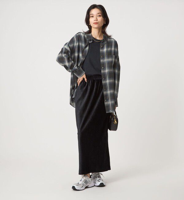 UNITED ARROWS green label relaxing「［size SHORTあり］シアー チェック シャツ」|シャツ・ブラウス|