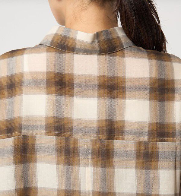 UNITED ARROWS green label relaxing「［size SHORTあり］シアー チェック シャツ」|シャツ・ブラウス|
