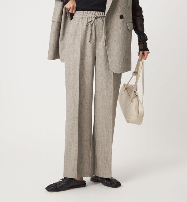 UNITED ARROWS green label relaxing「ニーハイフレアパンツ ［size SHORT/TALLあり］」|その他|NATURAL