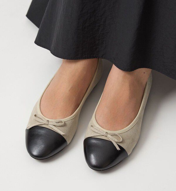 UNITED ARROWS green label relaxing「ラウンド バレエシューズ 撥水」|パンプス|NATURAL