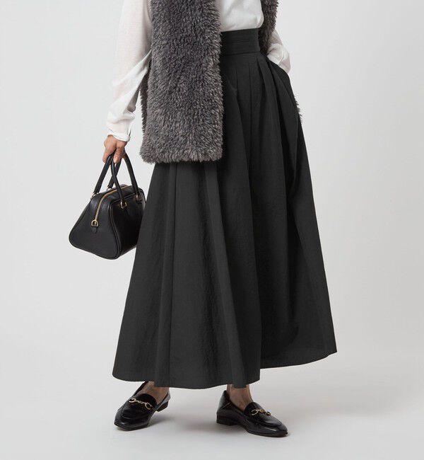 UNITED ARROWS green label relaxing「タック フレア スカート」|フレア|