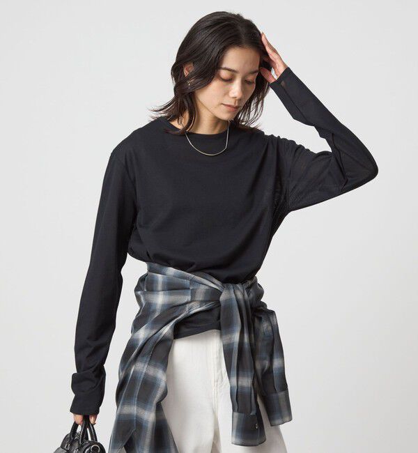 UNITED ARROWS green label relaxing「シアー ロングスリーブ Tシャツ」|Tシャツ・カットソー|