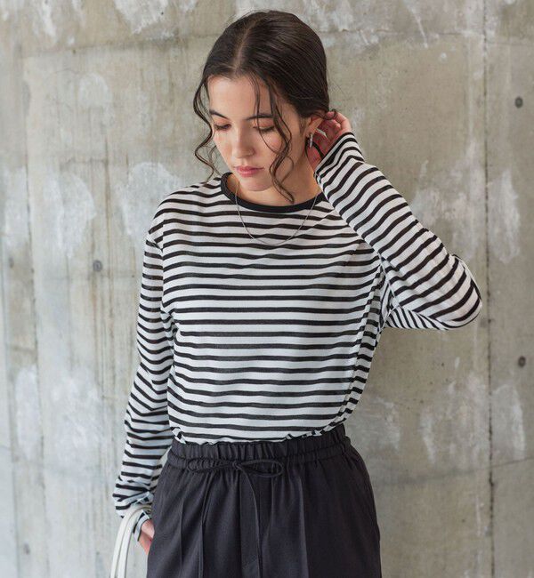 UNITED ARROWS green label relaxing「シアー ロングスリーブ Tシャツ」|Tシャツ・カットソー|