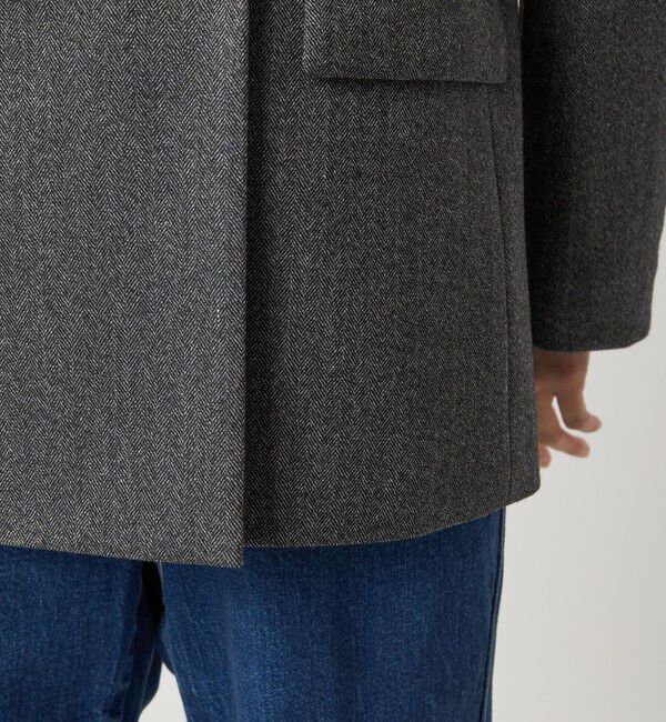 UNITED ARROWS green label relaxing「ホームスパン ダブル ジャケット ストレッチ」|テーラードジャケット|