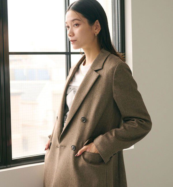 UNITED ARROWS green label relaxing「ホームスパン ダブル ジャケット ストレッチ」|テーラードジャケット|